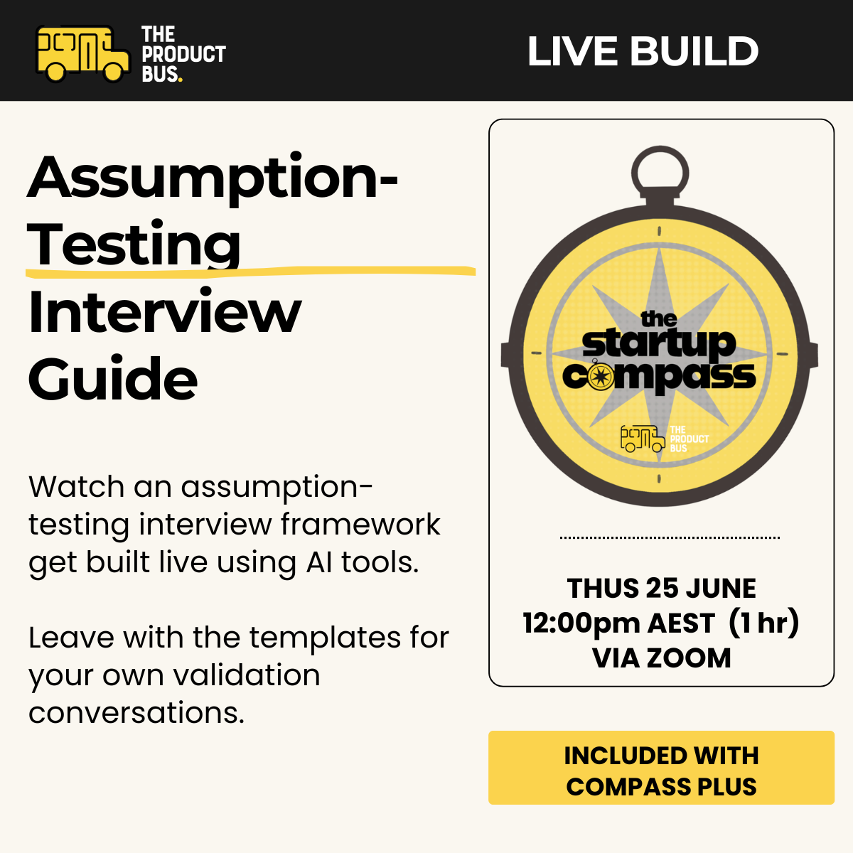 Live Build: Assumption-Testing Interview Guide